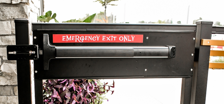emergency push bar installation in Turlock